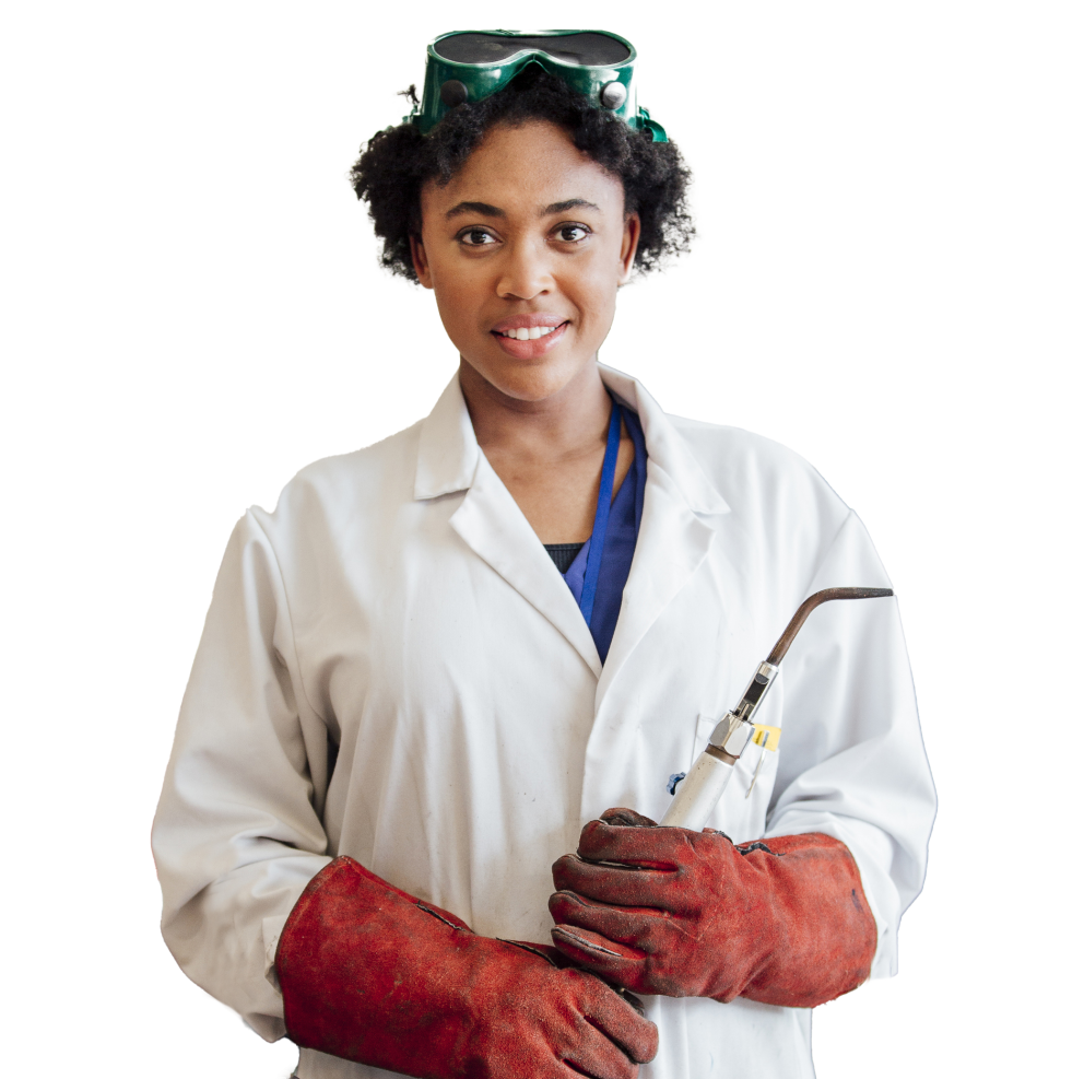 welder holding torch